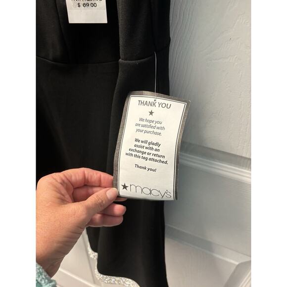 Speechless Black And Silver Rhinestone Party Dress NEW With Pockets! - Picture 2 of 8